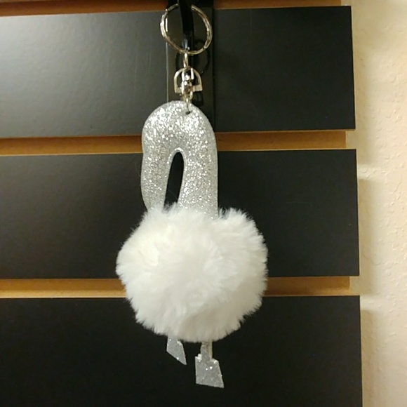 Tropical Sparkly PomPom Key Chain - Picture 3 of 4